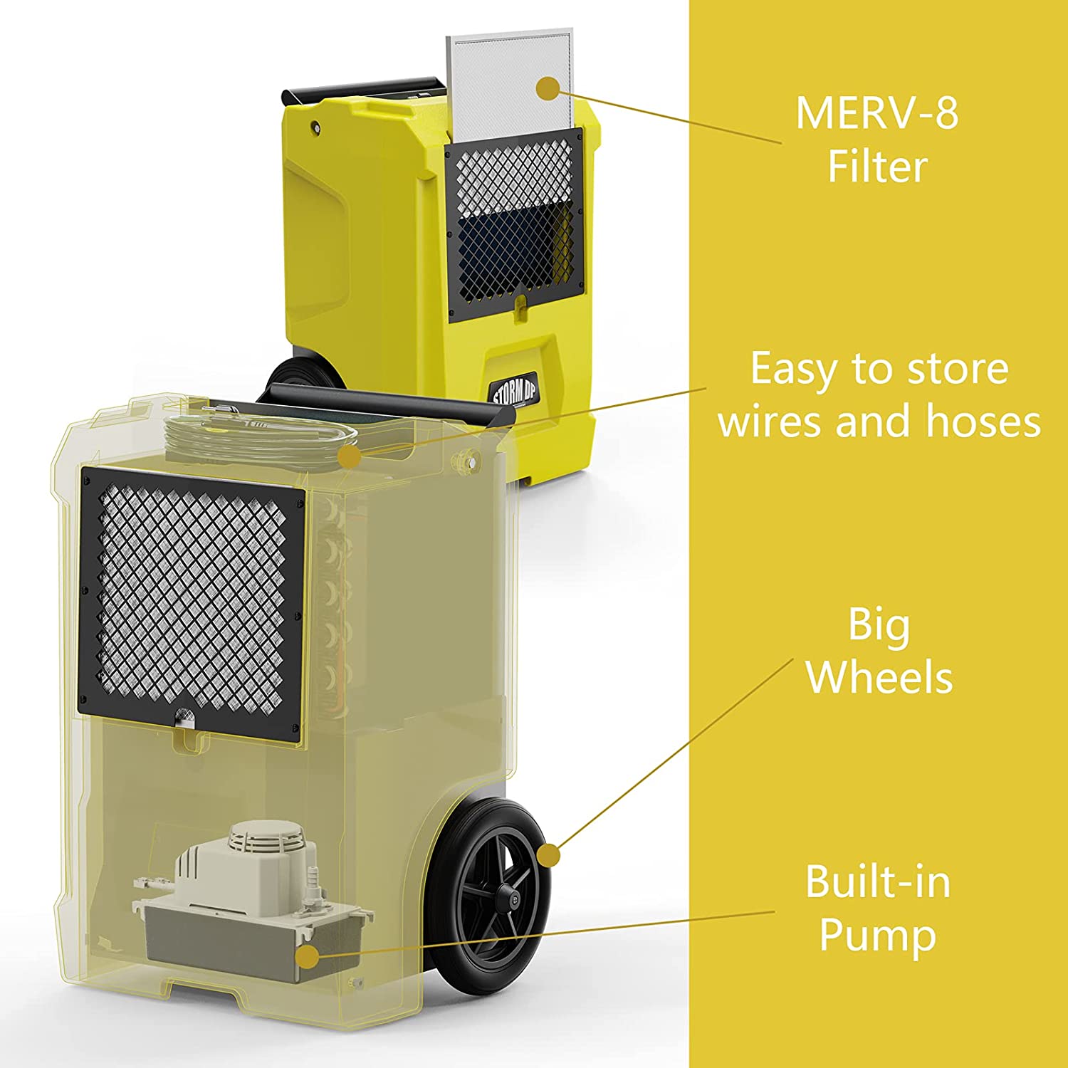 AlorAir Storm DP Commercial Dehumidifier with Smart APP Control