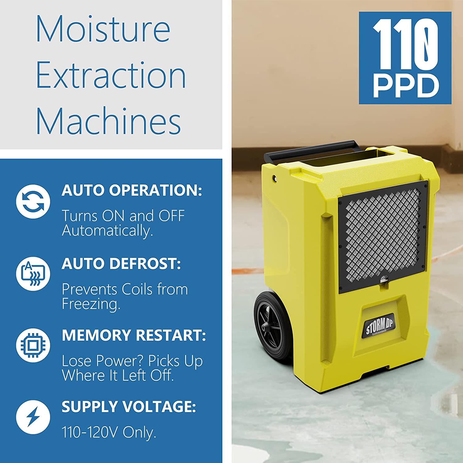 AlorAir Storm DP Commercial Dehumidifier with Smart APP Control