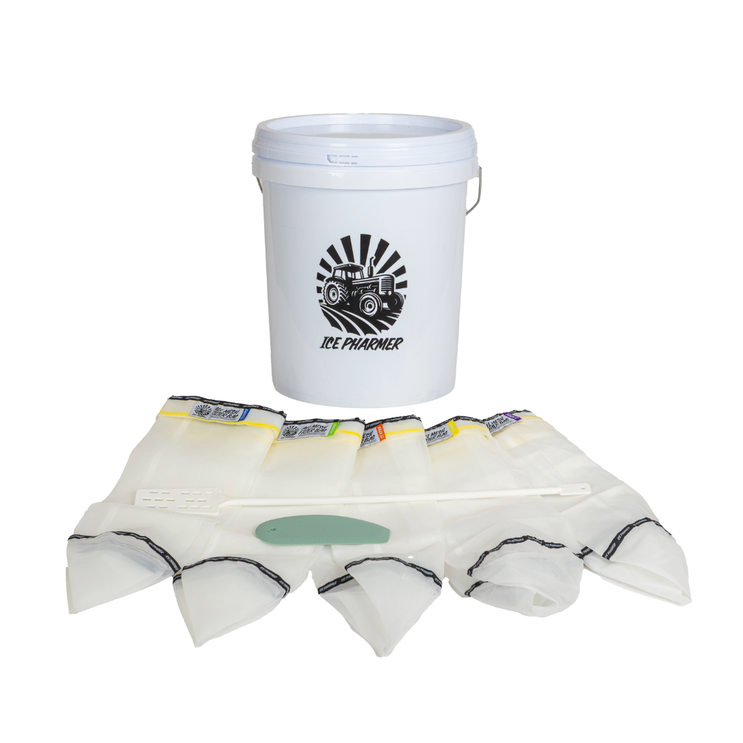 IcePharmer 5 & 8 Tier 5 Gallon All Mesh Set with 20L White Bucket and Lid