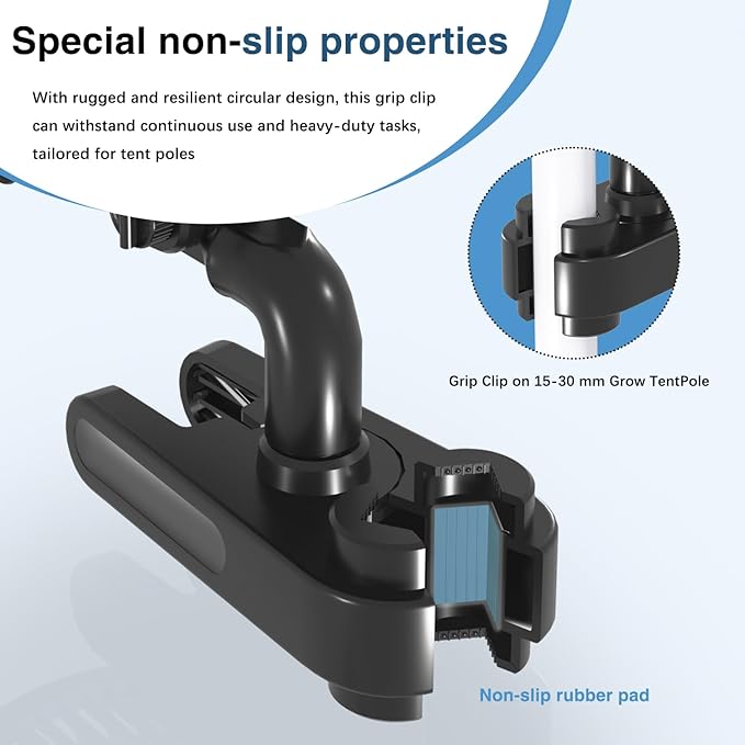 Whispair EC Breeze 6" Oscillating Clip Fan