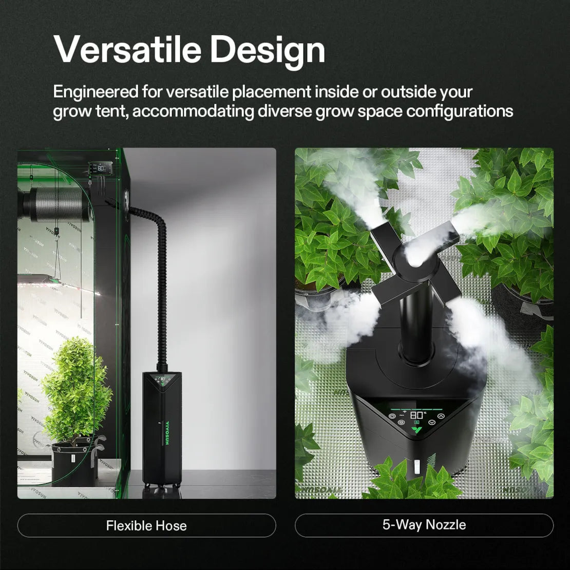 VIVOSUN AeroStream H19 Humidifier with Temp Probe 19L tank