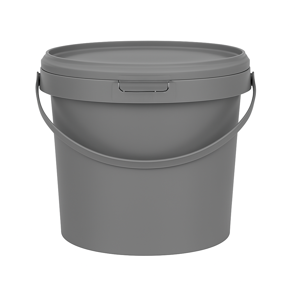 Grey Bucket & Lid (5L)
