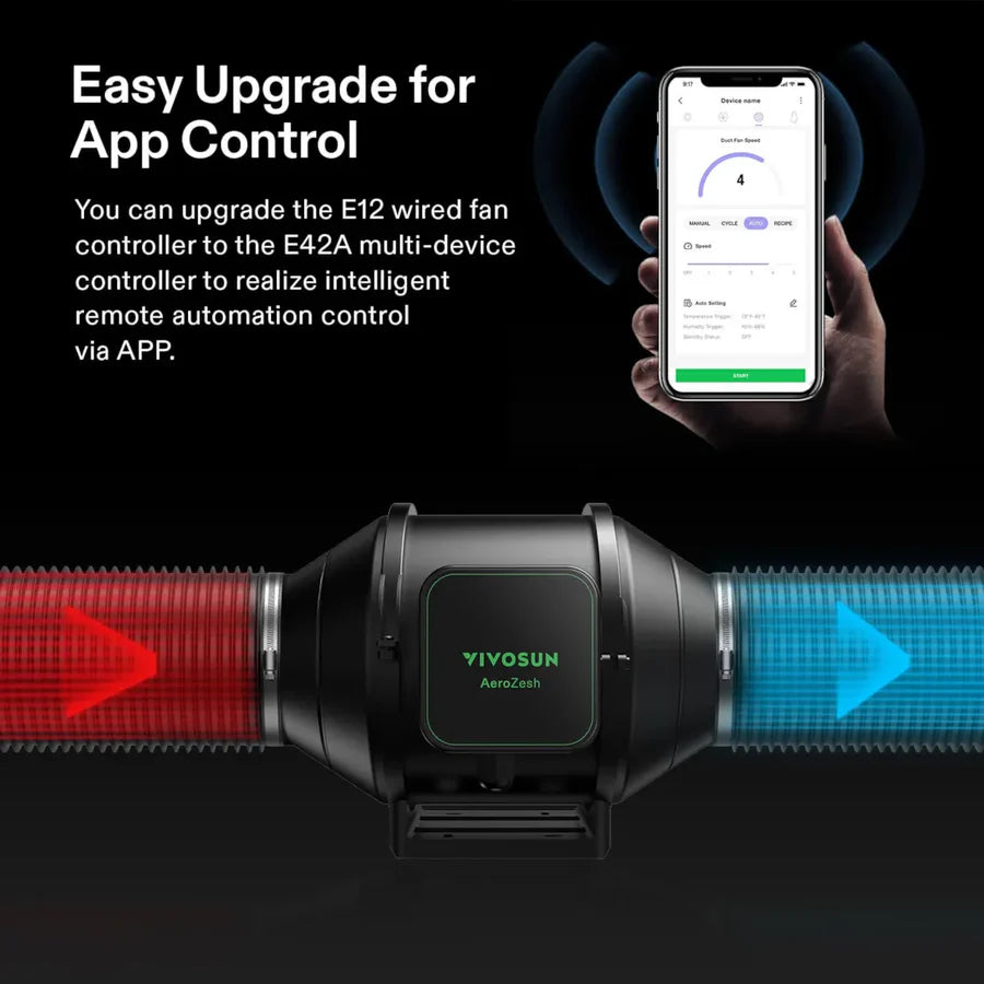 VIVOSUN AeroZesh S Series Inline EC Fans