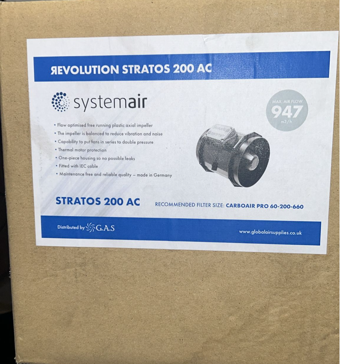 Revolution Stratos 200ac 947cm/h 8" BRAND NEW