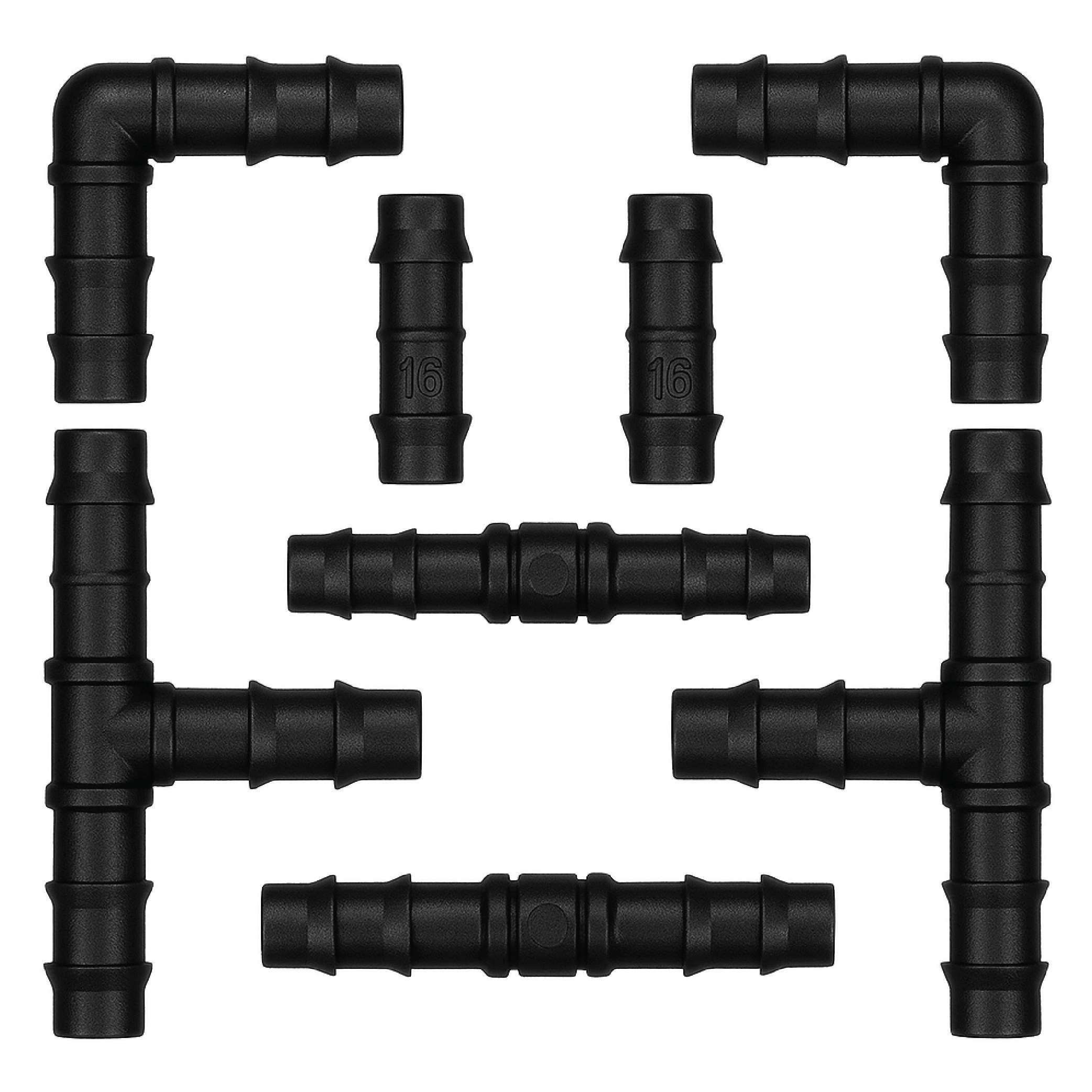 Barbed 16mm Fittings