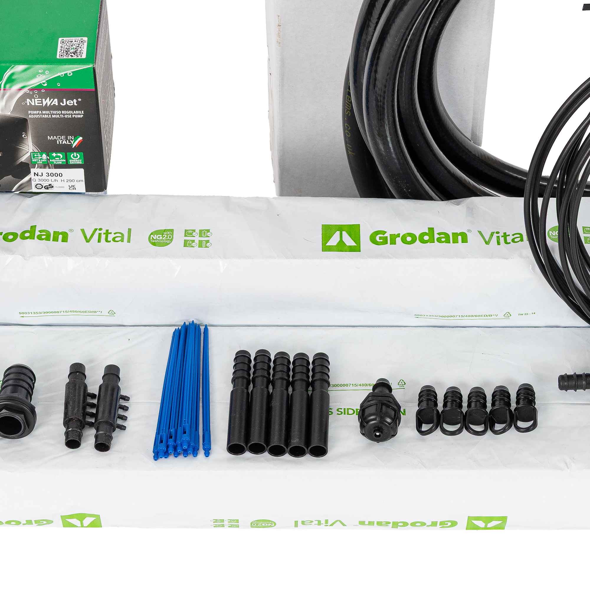 Complete 4 Plants 1000mm x 1100mm Danish Tray NFT Kit