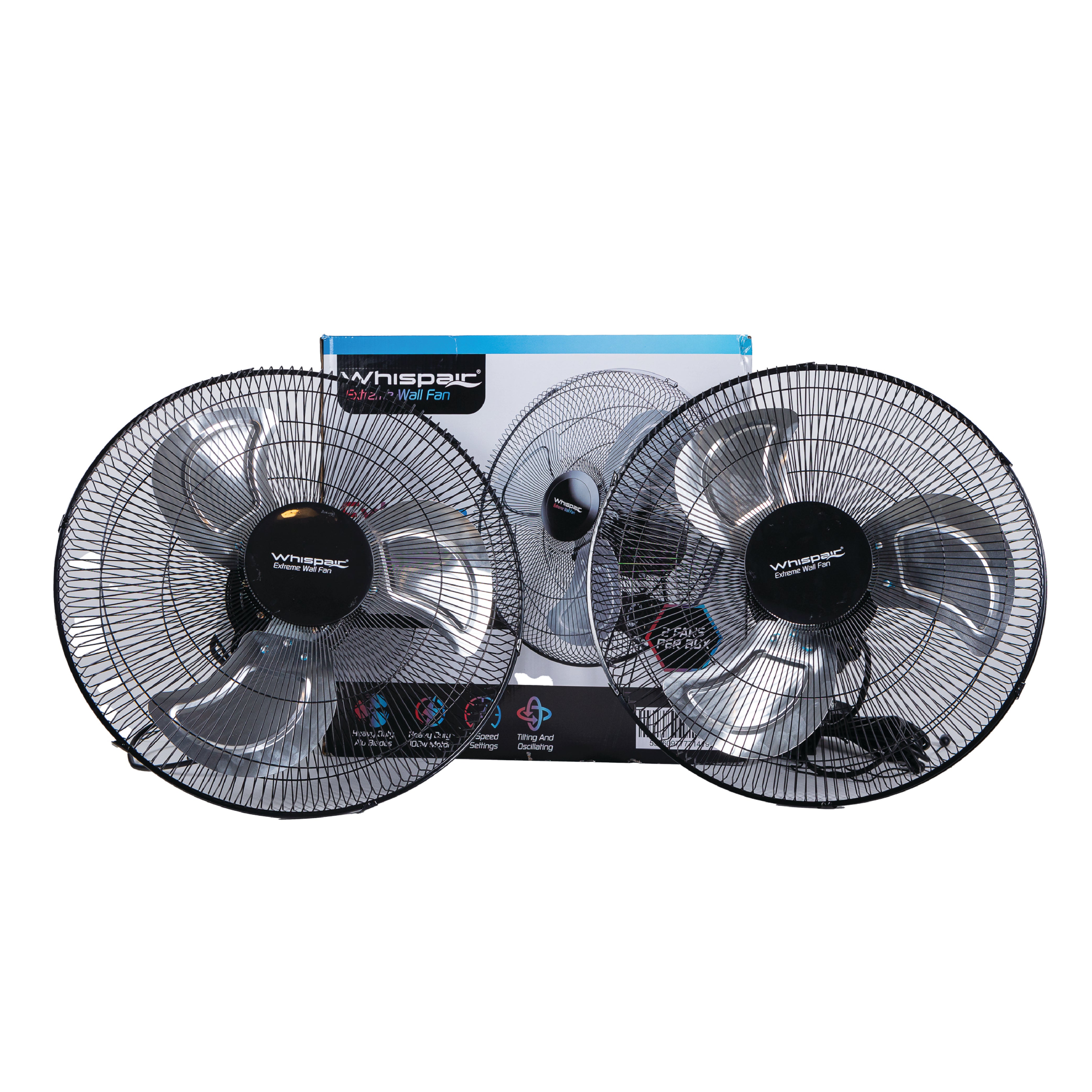 Whispair Extreme Heavy Duty wall Fans (Twin Box)