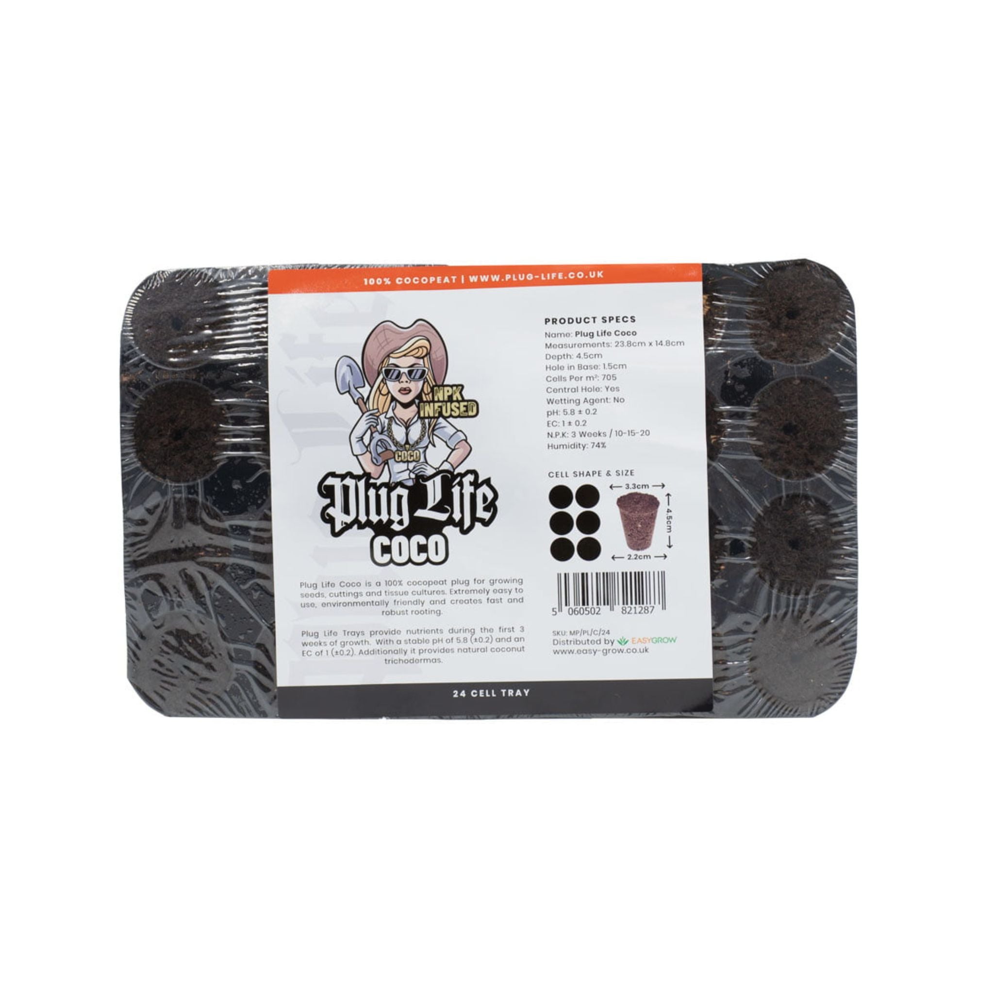 Plug Life 100% Coco Peat Plugs