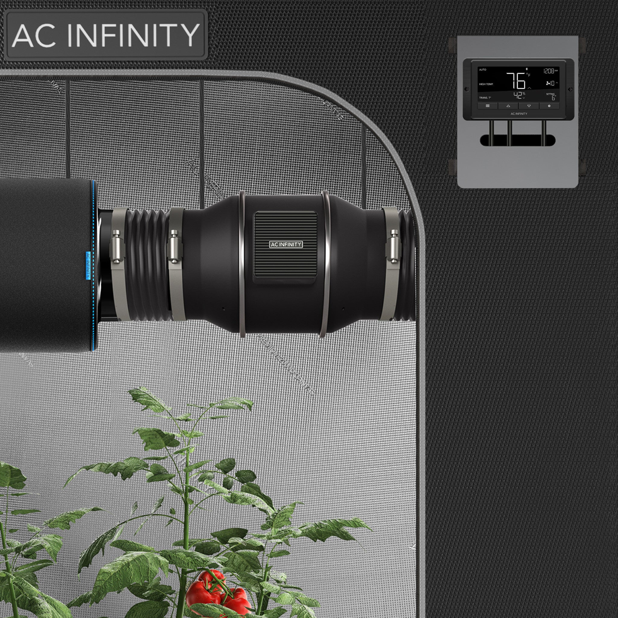 AC INFINITY CONTROLLER 67, Temperature and Humidity Fan Controller, with Scheduling, Cycles, Dynamic Speed, Data App