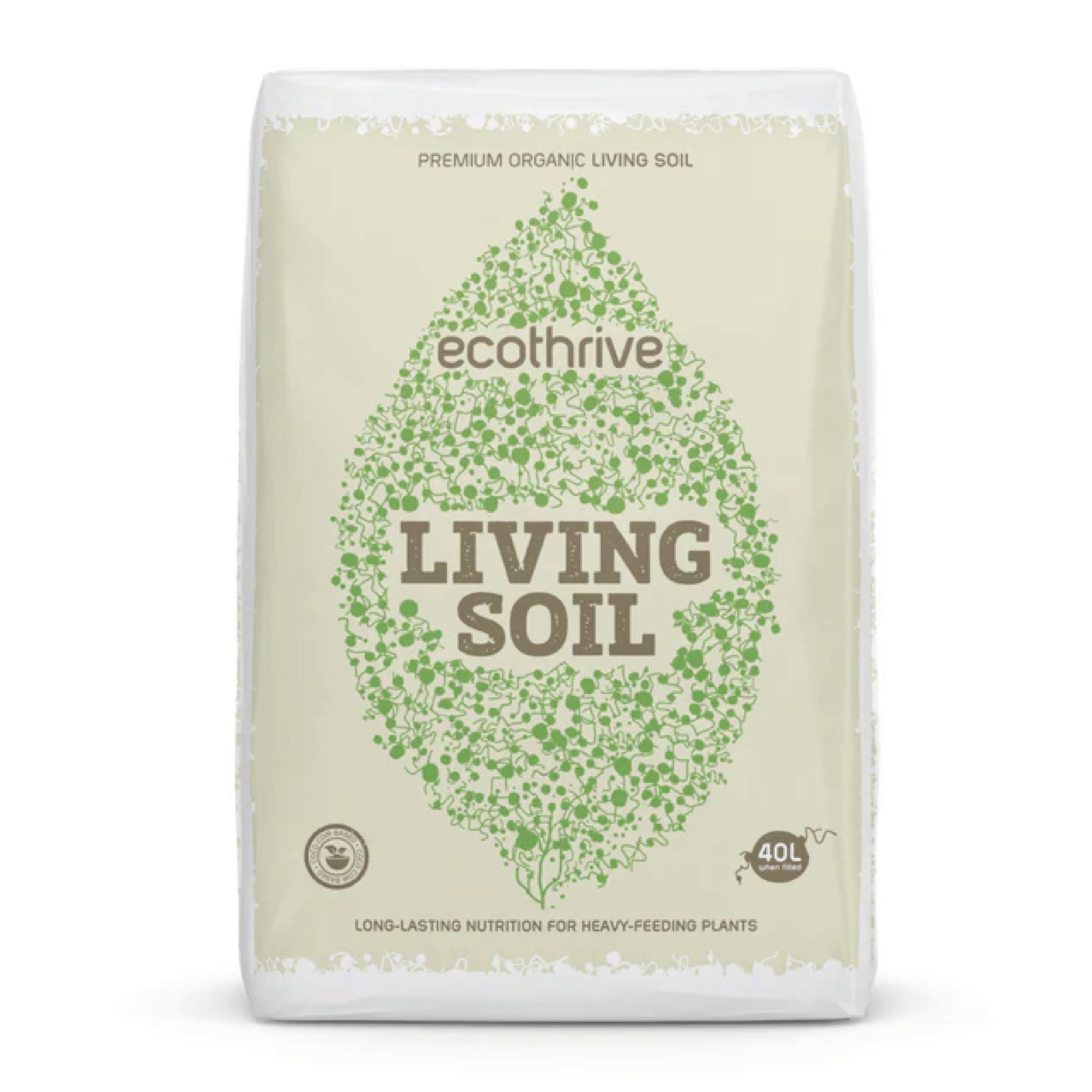 living earth potting mix Ecothrive Living Soil Peat-Free Organic Potting Mix – Green Spirit Horticulture