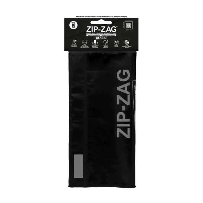 Zip-Zag® Black Smell Proof Bags