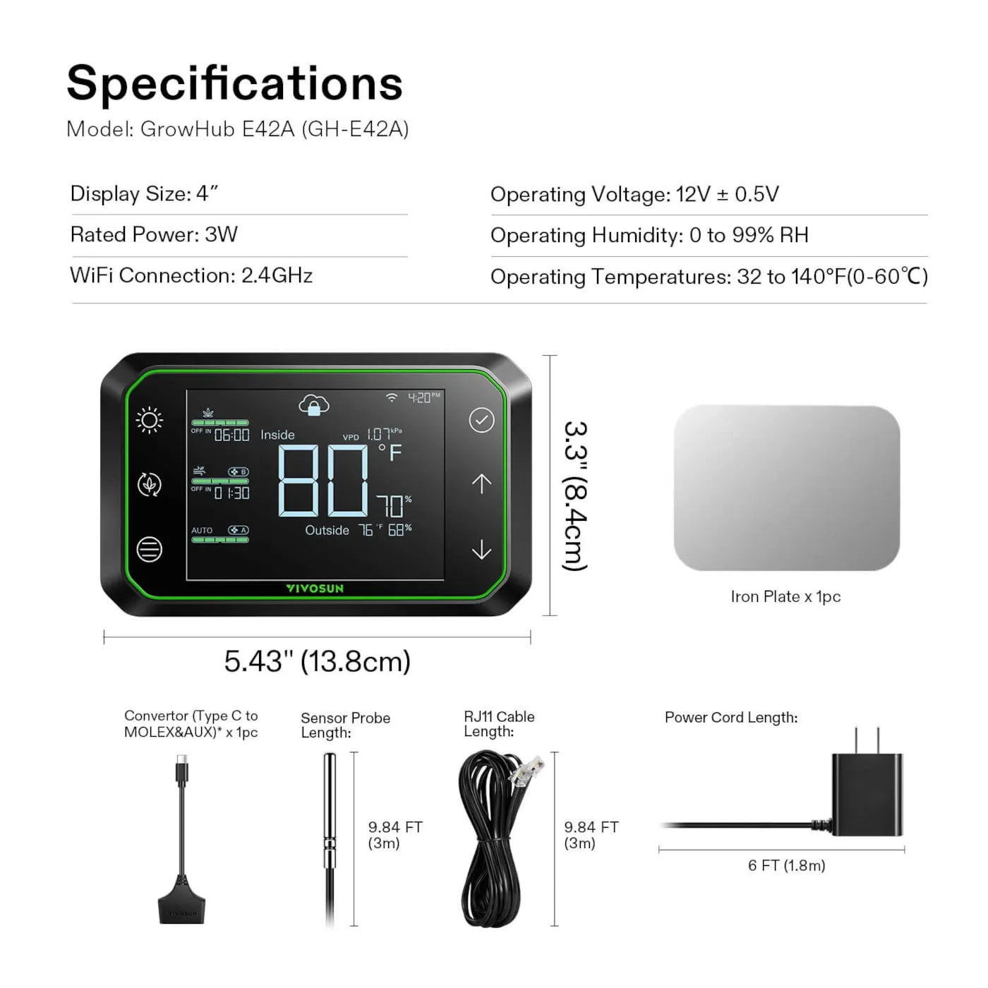 VIVOSUN E42A GrowHub Controller