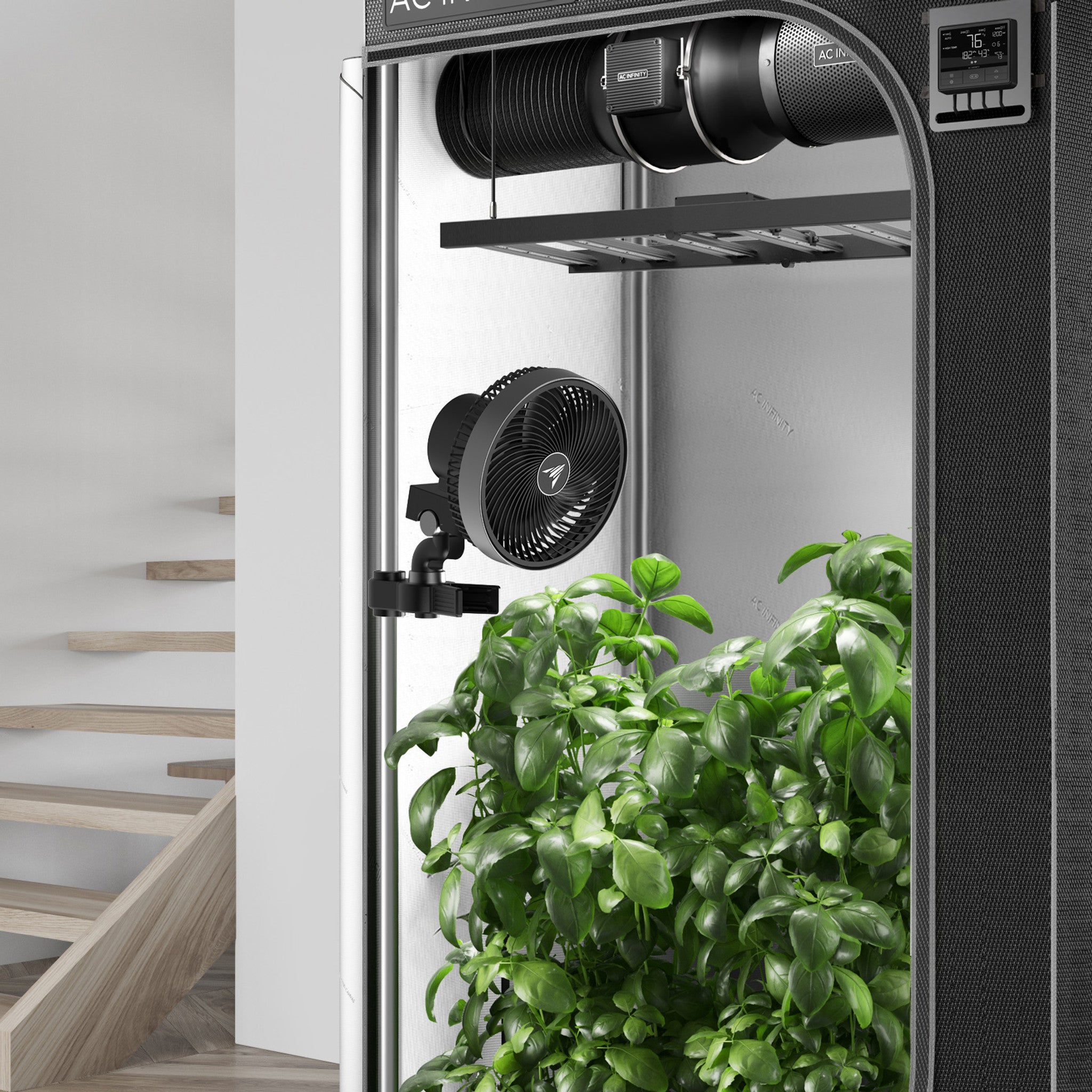 AC INFINITY CLOUDRAY S6 6" EC Oscillating Clip Fan