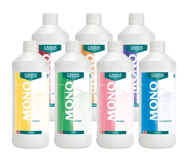 Canna Mono Range – Pure Elemental Nutrients for Professional Growing