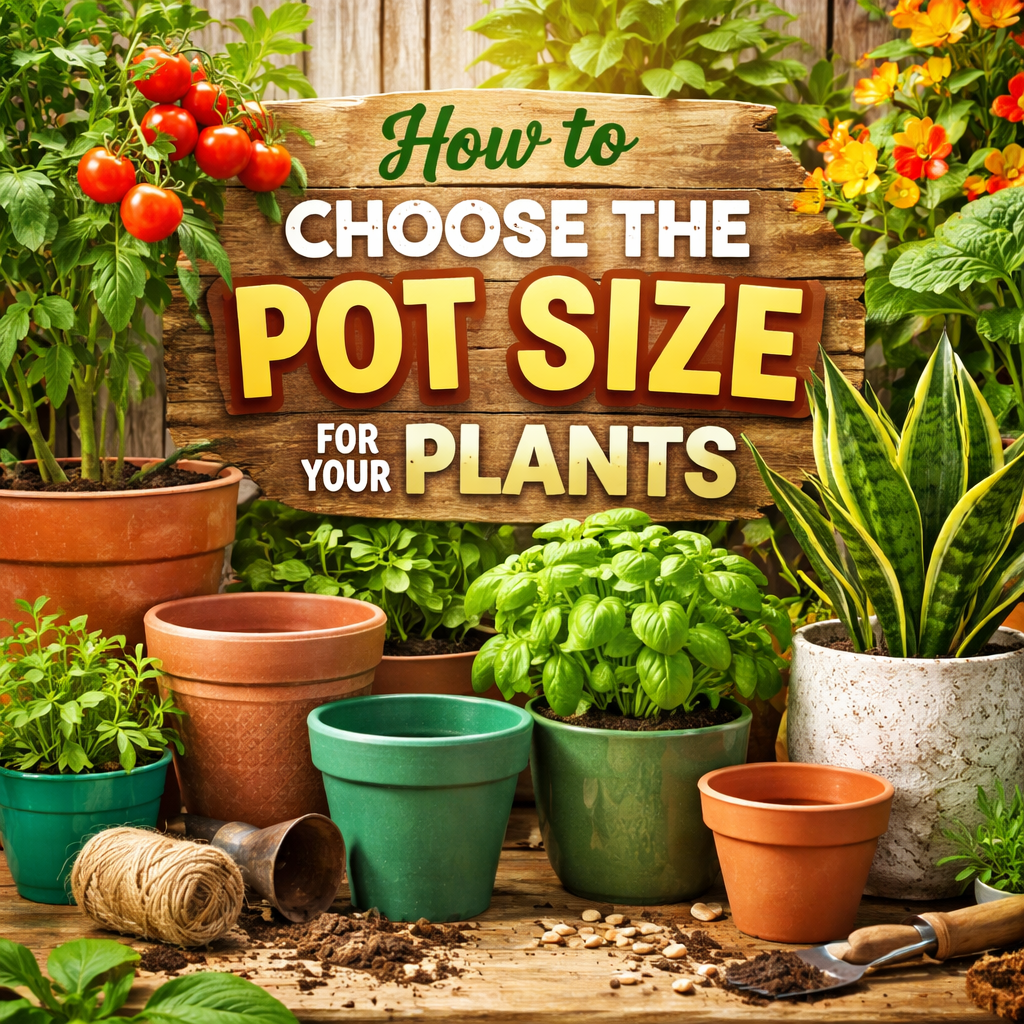 Choosing the Right Pot Size for Plants | Vegetables & Houseplants Guide ...