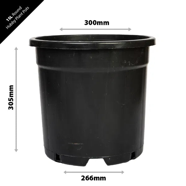 Round Plastic Hobby Plant Pots