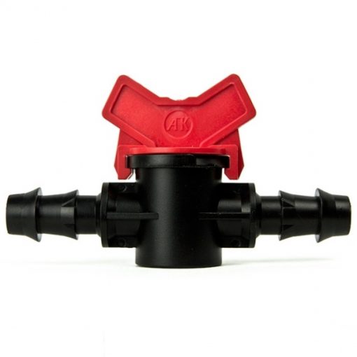 16mm Barbed Flow Control Tap (Red)