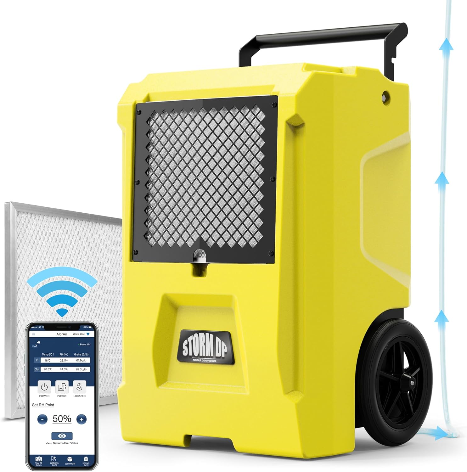 AlorAir Storm DP Commercial Dehumidifier with Smart APP Control