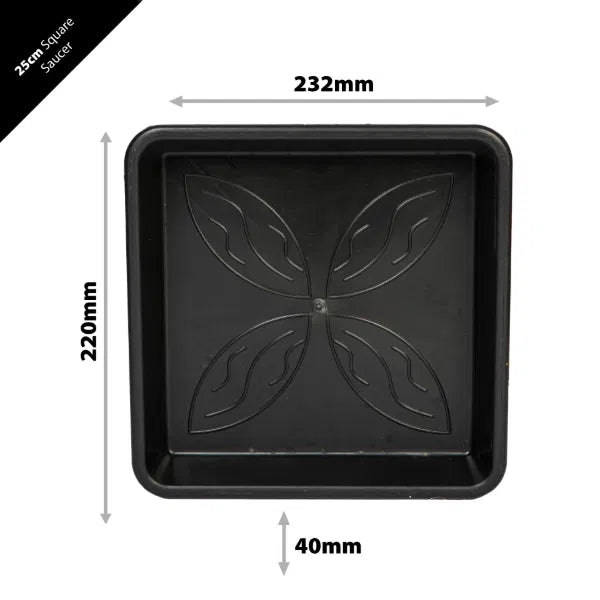 IV:XX Square Plastic Pot Saucers