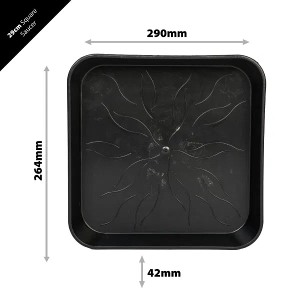 IV:XX Square Plastic Pot Saucers