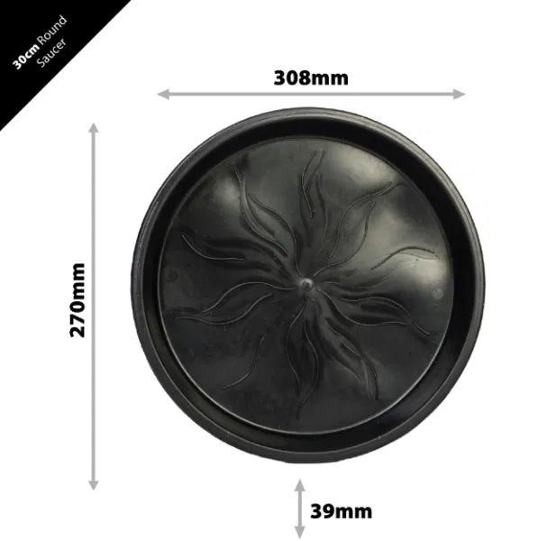 IV:XX Round Plastic Pot Saucers