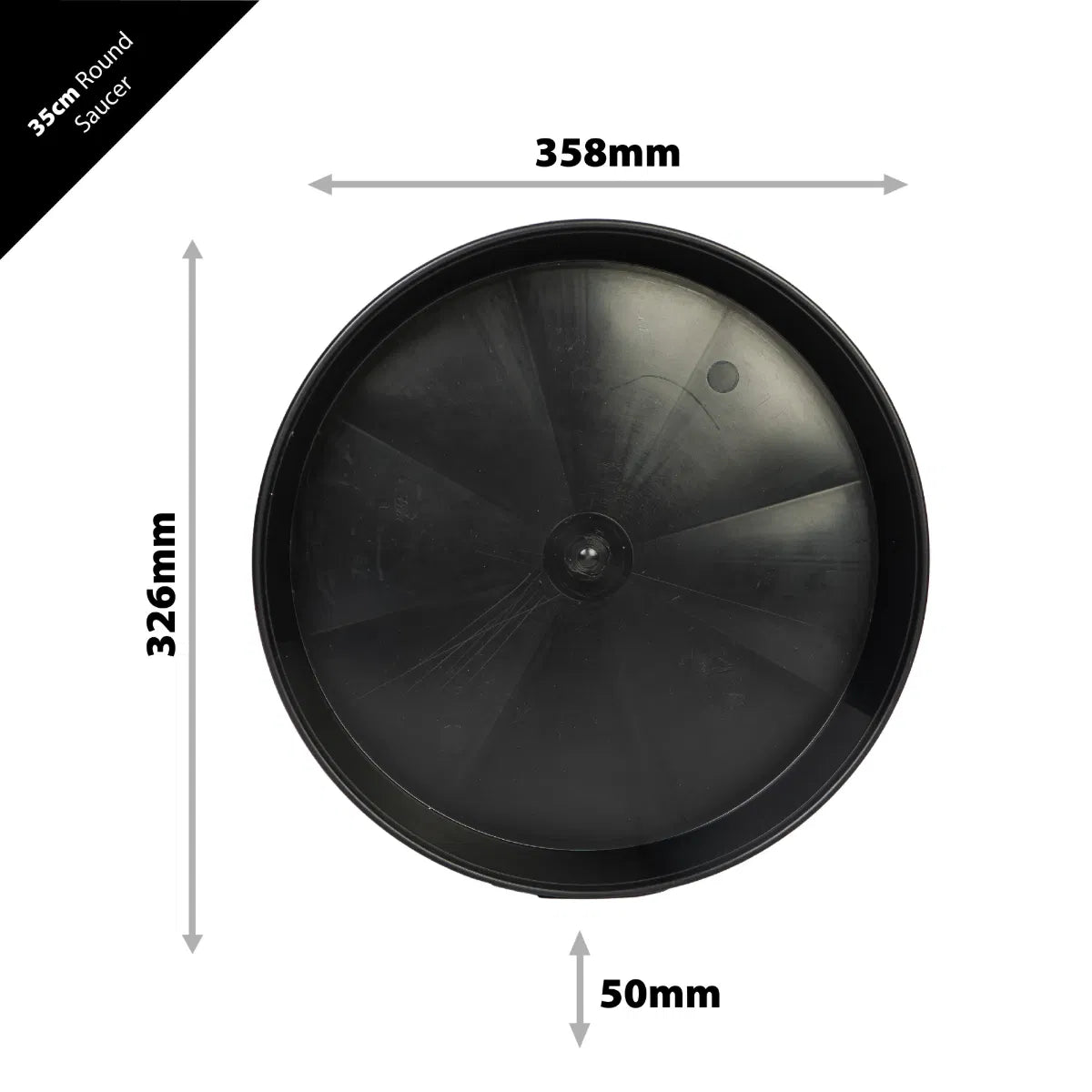 IV:XX Round Plastic Pot Saucers