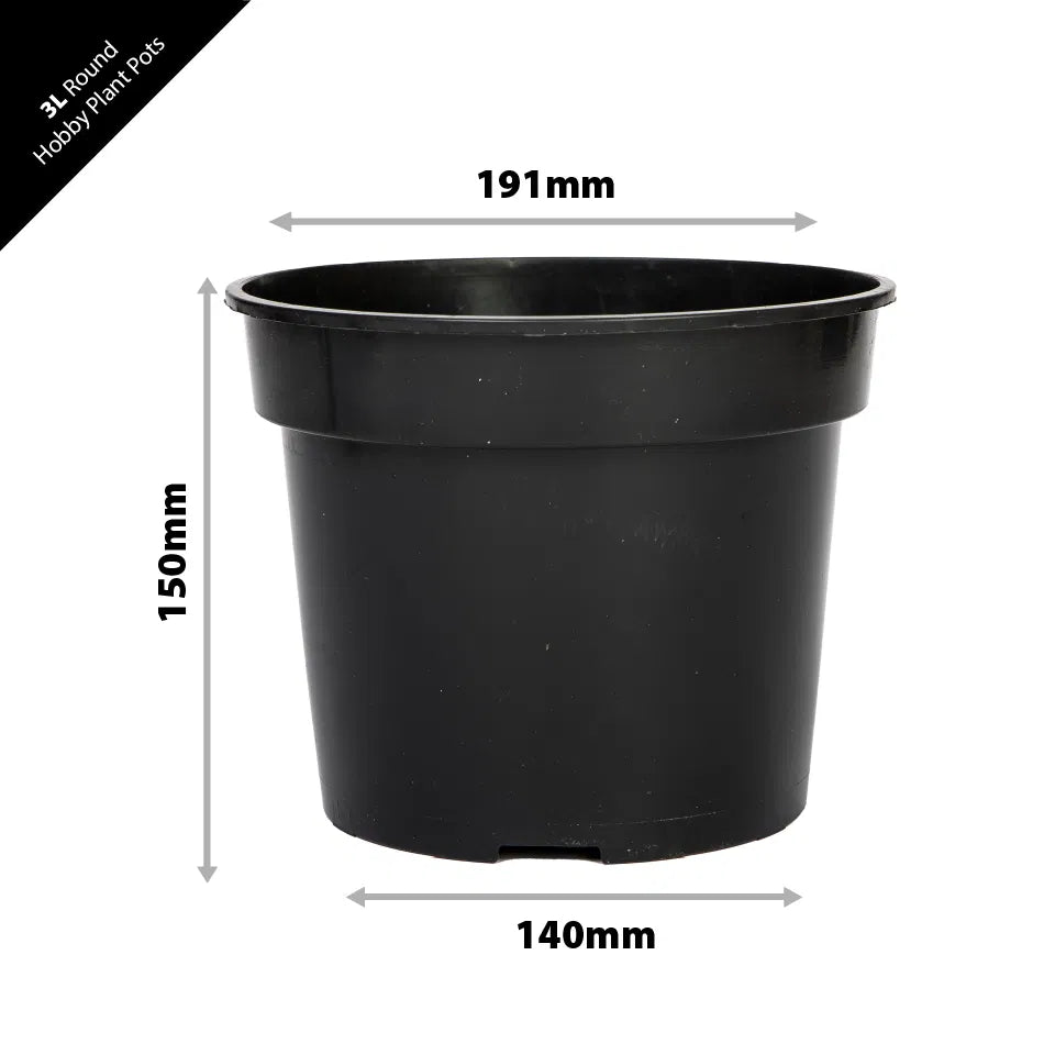 Round Plastic Hobby Plant Pots
