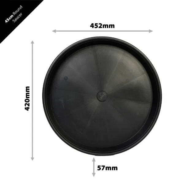 IV:XX Round Plastic Pot Saucers