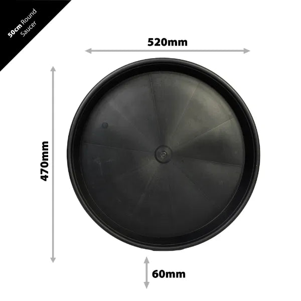 IV:XX Round Plastic Pot Saucers