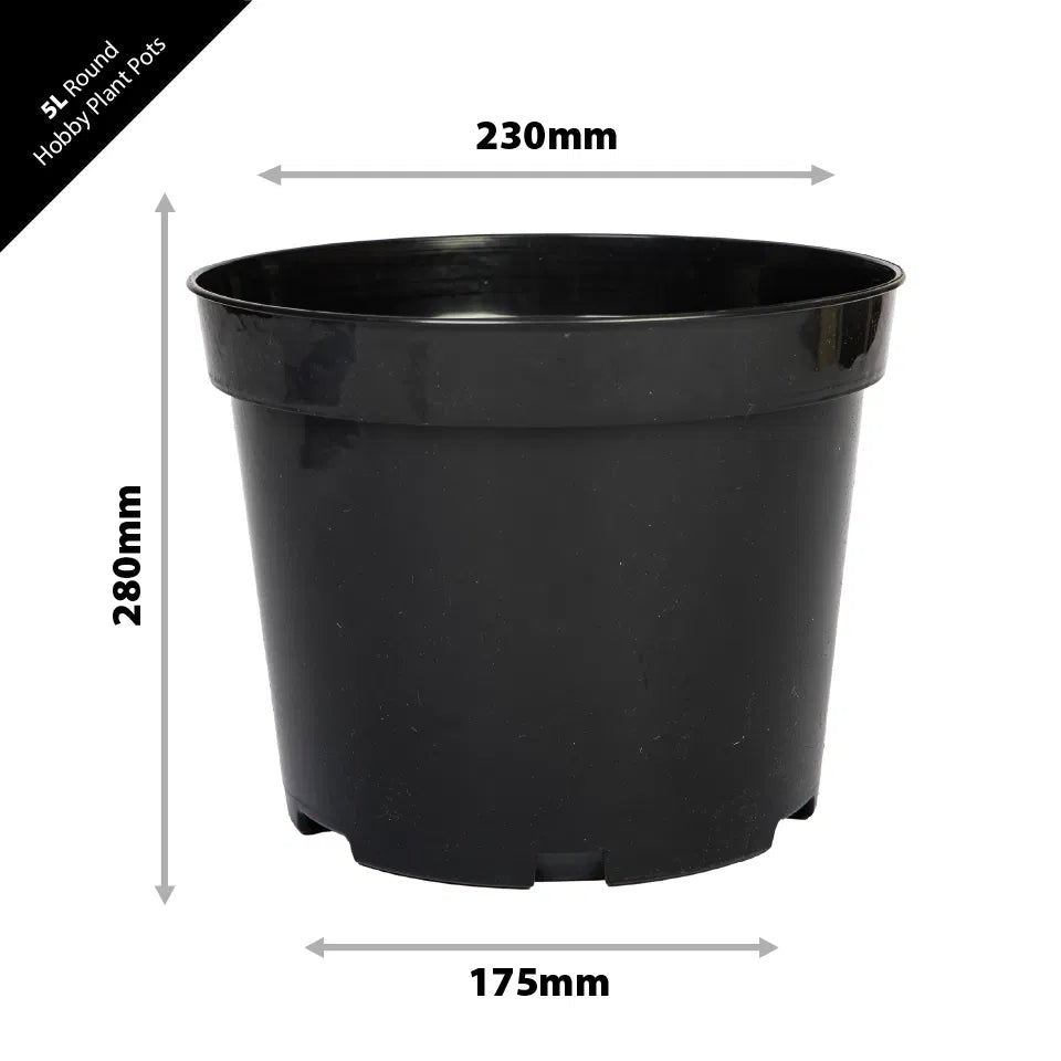 Round Plastic Hobby Plant Pots