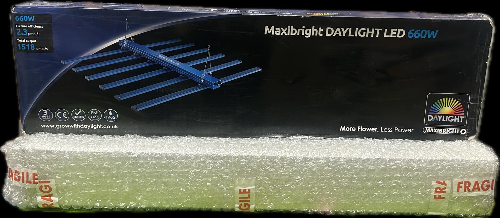 maxibright 660w LED  Grow Light2.3umol  RECONDITIONED