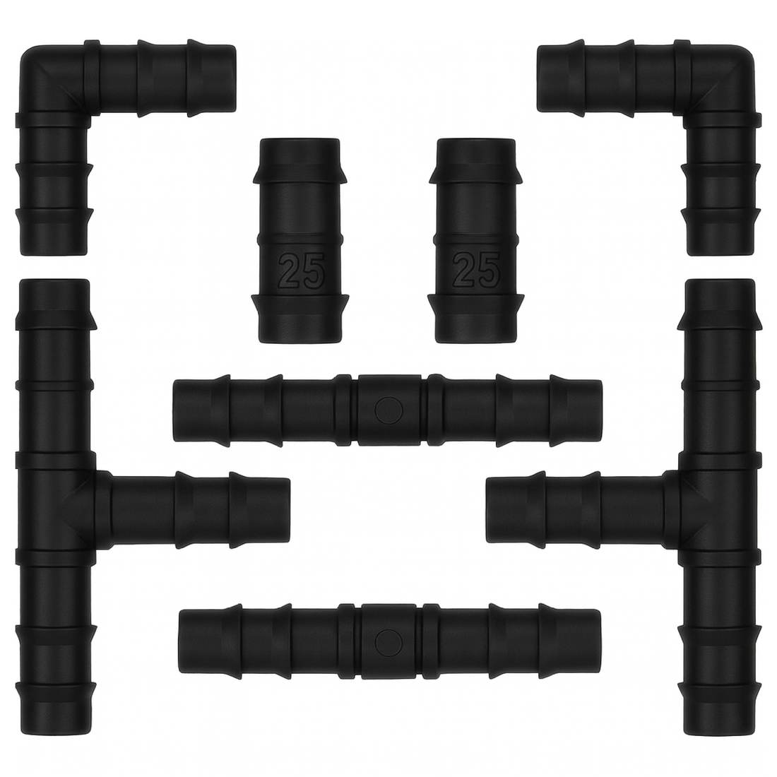 Barbed 25mm Fittings