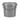 Round Grey Buckets With Handles