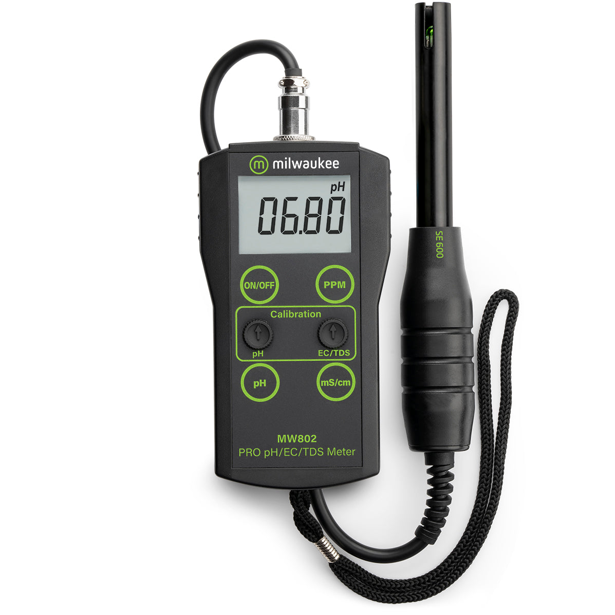 Milwaukee MW802 PRO 3-in-1 pH/EC/TDS Combo Meter with ATC
