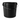 Round Black Buckets With Handles