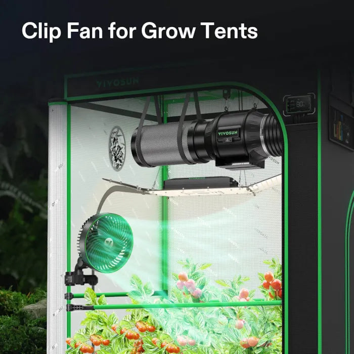 VIVOSUN AeroWave E6 Oscillating 6" Premium EC Clip Fan