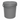 Grey Round Bucket & Lid (17.5L)