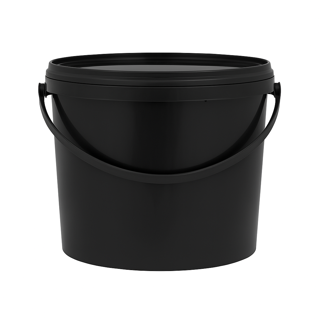 Black Bucket & Lid (5L)