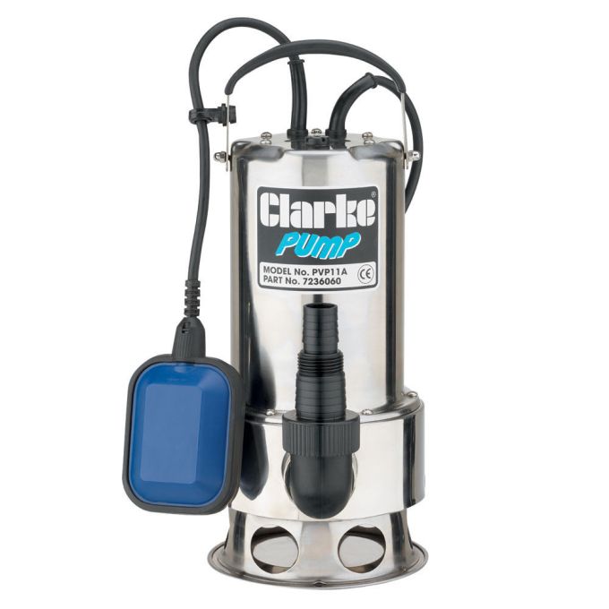 Clarke PVP11A 1100W Submersible Water Pump (With Float Switch)