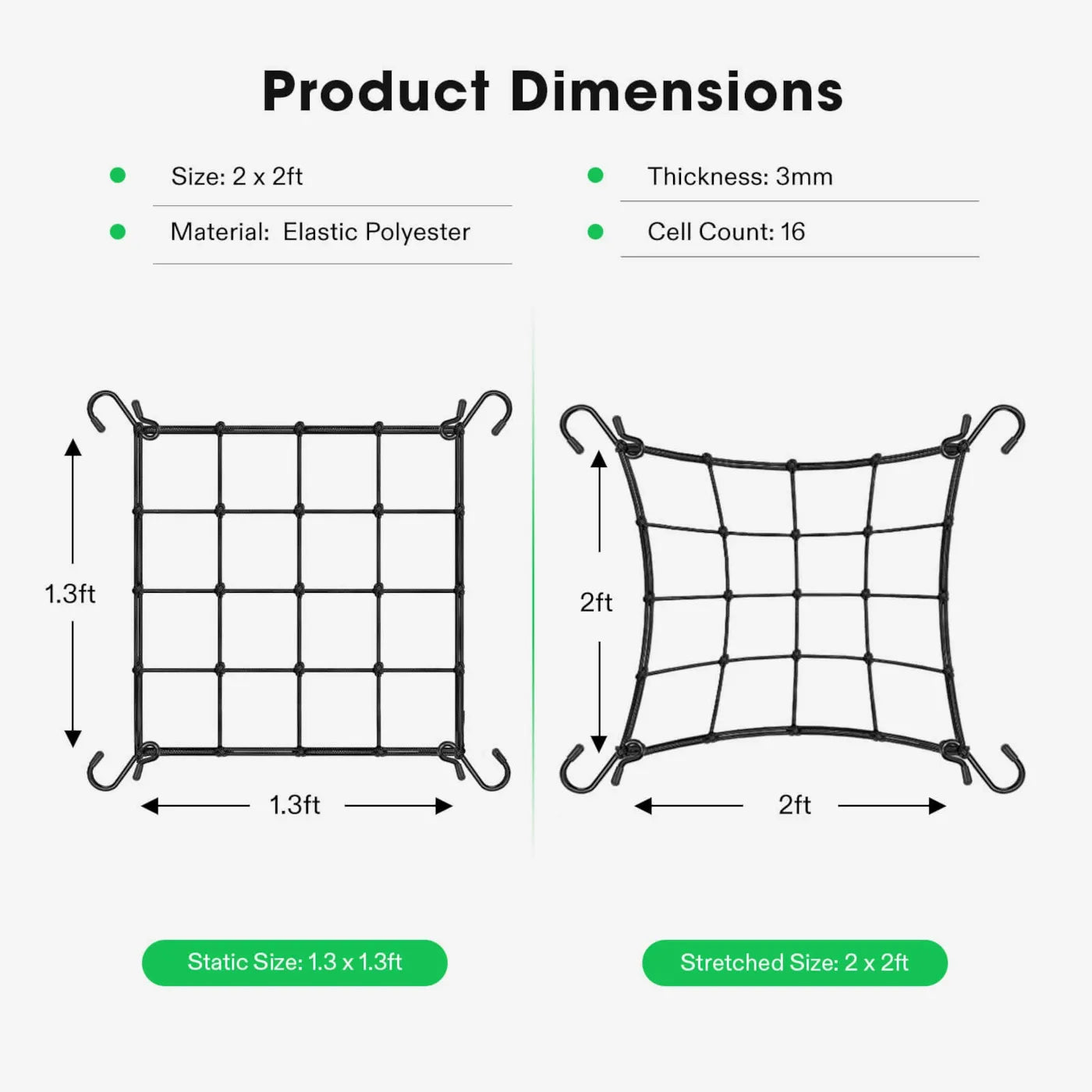 VIVOSUN Elasticated Netting