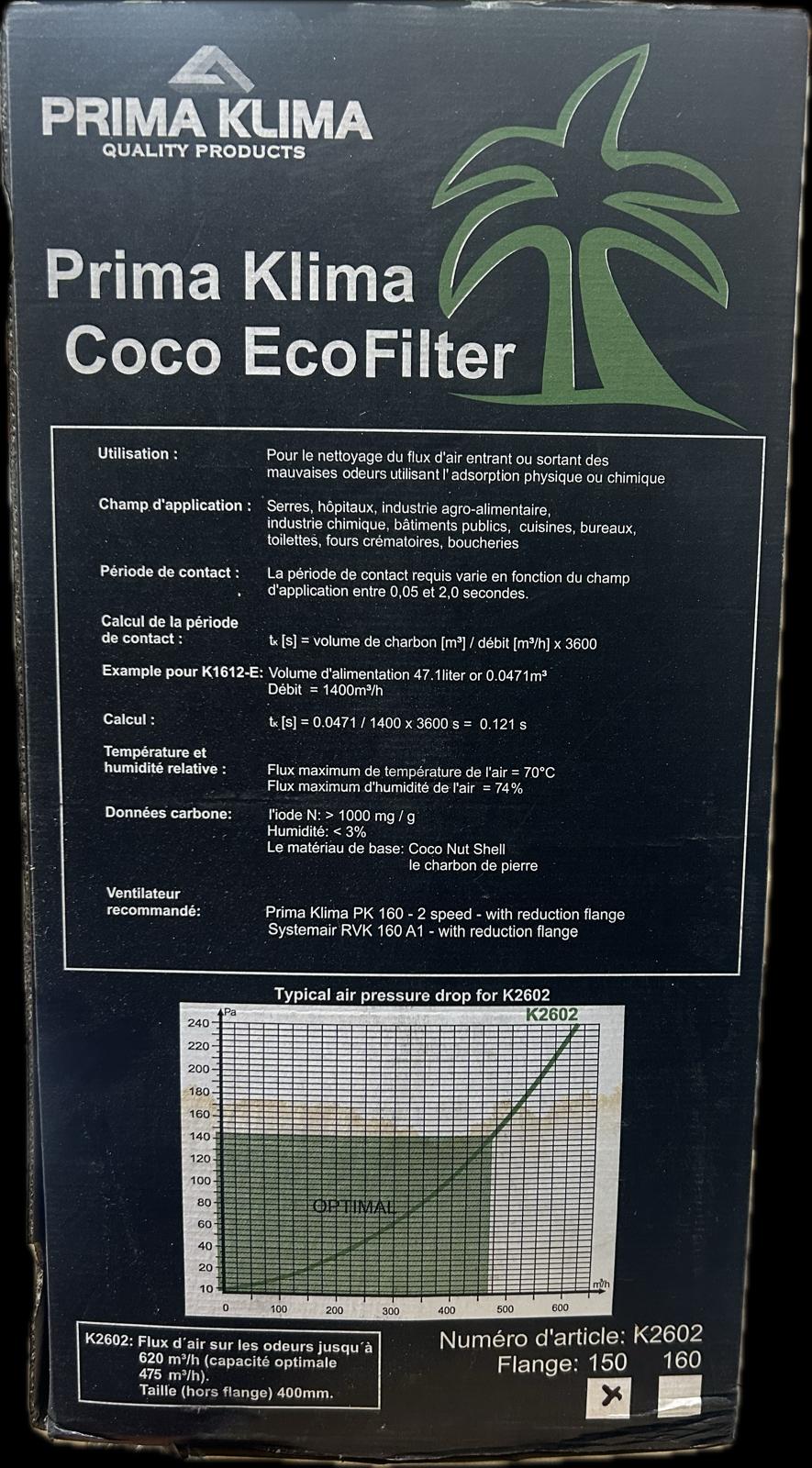 Prima Klima 6" Coco Eco Filter