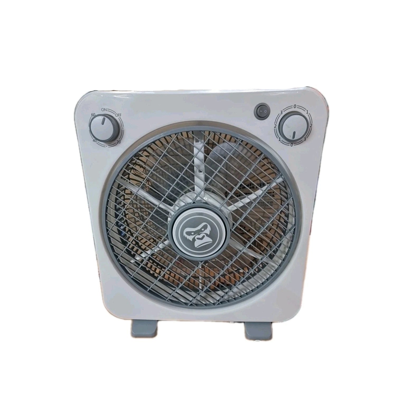 GORILLA 12" Box Fan – Compact Oscillating Air Mover with Timer